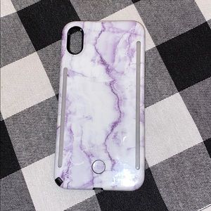 XS Max iPhone lumee marble lighted case
